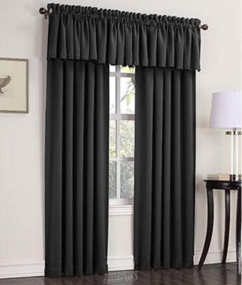 Sun Zero Madison Valance Black 54