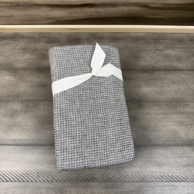 Pottery Barn European Flax Linen Waffle Euro Shams Set/3 Light Gray NWOT-image