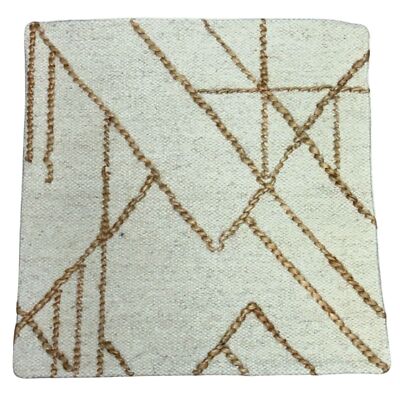 Pottery Barn x Villa Lisandro Handwoven Pillow Cover Geometric Jute Abstract -image