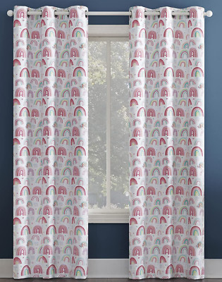 Sun Zero Lichtenberg Rainbows Total Blackout Grommet Curtain Panel 40