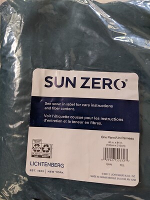 Sun Zero Becca Energy Efficient Grommet Curtain Panel, 40