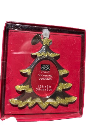 Studio Decor Christmas Ornament  Christmas Tree Shaped Photo Frame 2012 3.5”-image