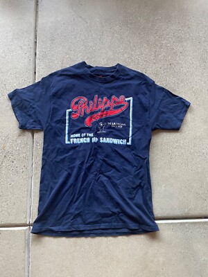 Hanes Philippe The Original Home of The French Dip Sandwich LA Tshirt Size L-image