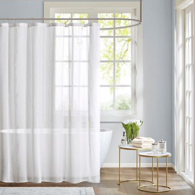 Madison Park Anna Sheer Shower Curtain-image