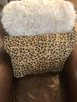 Pottery Barn CHEETAH  Lumbar 16 x 26 Pillow Cover  NWT Absolutely Lovely!-image