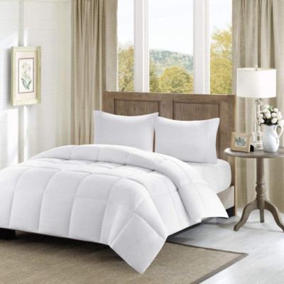 Cotton Comforter, 300 Thread Count Cotton Comforter, Box Quilting, Soft, Breatha-image
