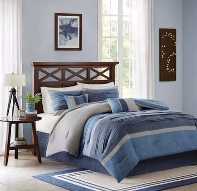 Madison Park Collins 7 Piece Comforter Set California King Ships Fast-image