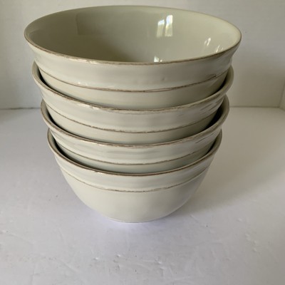 Pottery Barn Cambria Stoneware Soup/Cereal Bowls - Set of 4 Made In Portugal-image