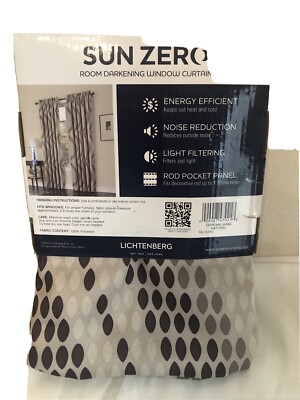 Curtain, Energy Effient Beige/brown 84”length, Sun Zero-image