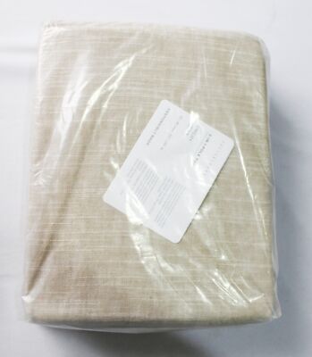 Pottery Barn Emery Linen 3-In-1 Pole Top Curtain BE5 Oatmeal Size 50