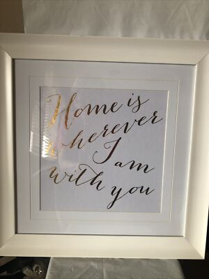 LOT 26 Studio “Home Is Wherever I Am With you “-Framed & Matted Picture-17”x17”-image