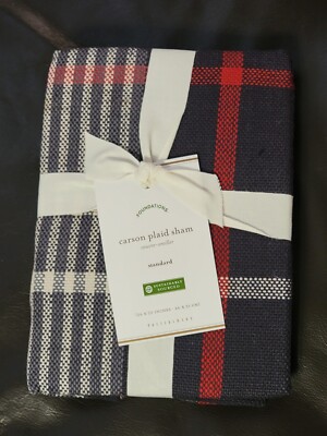 Carson Plaid Sham Pottery Barn-Standard-image