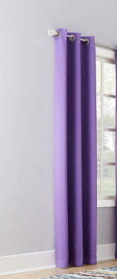 Sun Zero Riley Kids Bedroom Blackout Grommet Curtain Panel in Purple 40