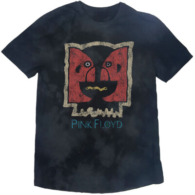 Pink Floyd-Division Bell Vintage Style- Dip Dye - Black t-shirt-image