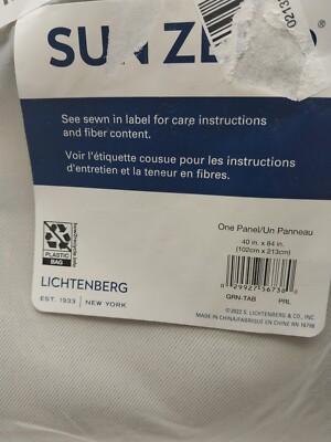 Sun Zero Panel Curtain 40in x 84in Beige-image