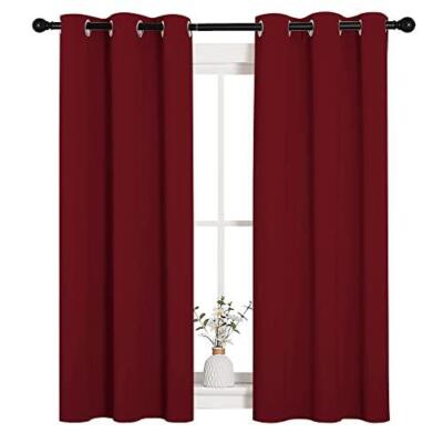 NICETOWN Burgundy Bedroom Curtains Blackout Draperies, Decorations Thermal-image