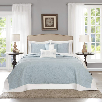 Ashbury Bedspread Set - Luxury Textured Quilt, All Season, Large Lightweight Cov-image