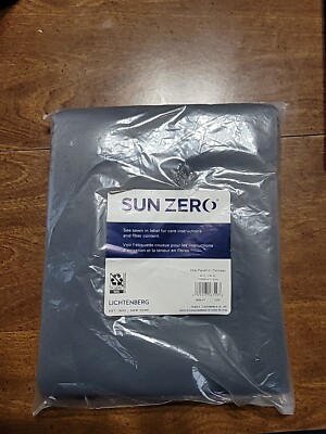 NEW Gray Sun Zero Lichtenberg Curtain 40x84in-image