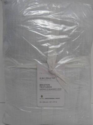 Pottery Barn Brixton Textured Blackout Curtainx, Set of 2 50