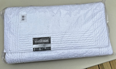 Madison Park Signature Bath Rug White Cotton 24