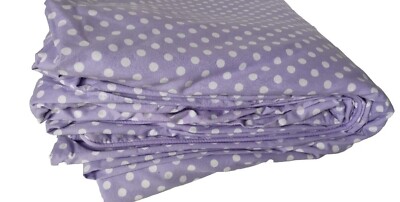 Pottery Barn Kids Dottie Purple Full Queen Duvet Polka Dots-image