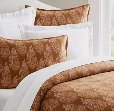 Pottery Barn Sabyasachi Maharani Print King /King Cal Duvet New-image