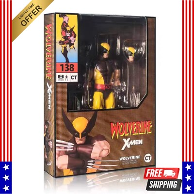 In Stock CT Toys MAF138 X-MEN Wolverine Action Figure Brown suit limited edtion-image