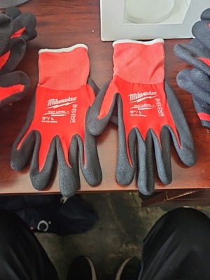 Milwaukee  LARGE Cut Level 1 Nitrile Dip Glove  3 Pair-image