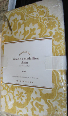 1 Pottery Barn Lucianna Medallion  euro  sham New w tag-image
