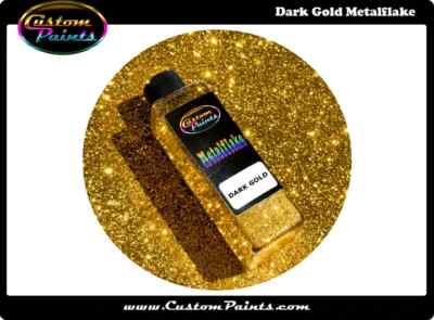 DARK GOLD Metal Flake 1/2lb Large - .015 Hex Custom HOK Automotive plasti dip-image