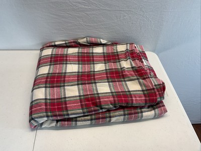 POTTERY BARN KIDS STEWART Tartan PLAID FLANNEL DUVET COVER ~ TWIN-image