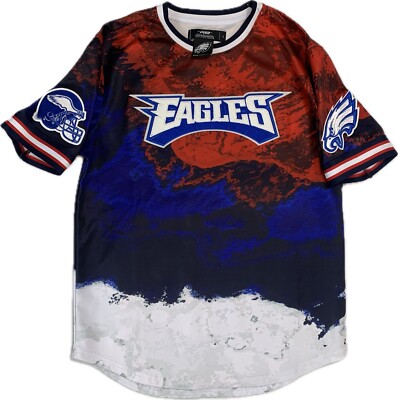 PRO STANDARD Philadelphia Eagles Youth Sz L Luxury Shirt Americana Dip Dye-image