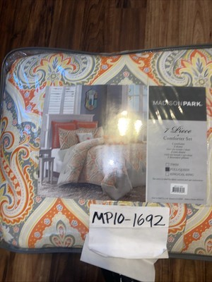 Madison Park Nisha 7-Piece Full/Queen Comforter Set in Orange-image