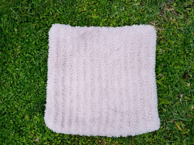 POTTERY BARN FAUX FUR IVORY BEIGE ALPACA EURO SHAM  20