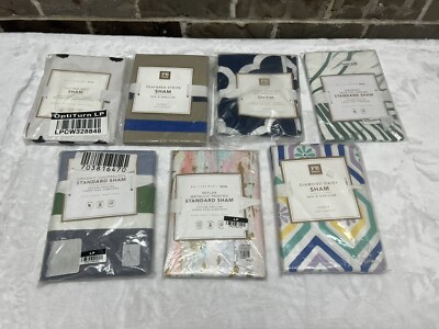 Pottery Barn Teen Standard Pillow Sham YOU CHOOSE Tufted Diamond Skylar Tropical-image