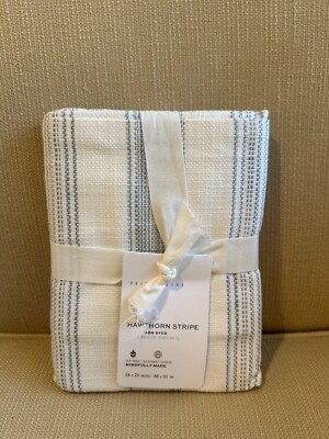 NEW Pottery Barn Hawthorn Stripe Cotton Standard Sham 4965266 Blue-image