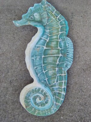 Pier 1 Large Melamine Seahorse Shaped Tray / Server / Chip N Dip 19