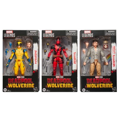 Deadpool & Wolverine Marvel Legends 6-Inch Action Figure Wave 1 Set Of 3-image