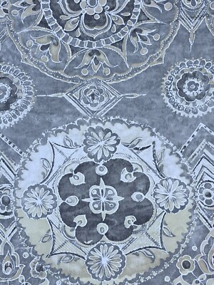 Pottery Barn Jacquelyn Medallion FULL/QUEEN Duvet Cover 100% Cotton-image