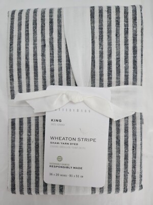 Pottery Barn King Wheaton Stripe 1-Sham 36