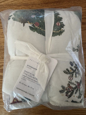 Pottery barn Santa in the country Sherpa back pillow standard-image