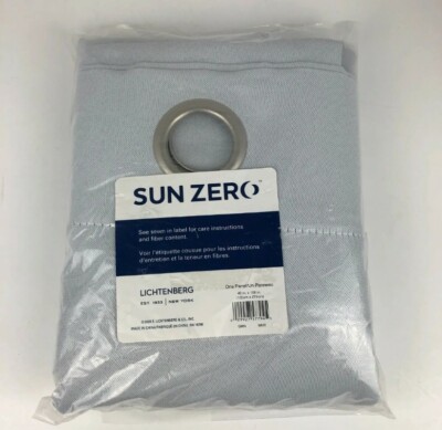 NEW Curtain Panel One Blackout Grommet Top Kenneth Sun Zero Off White 40