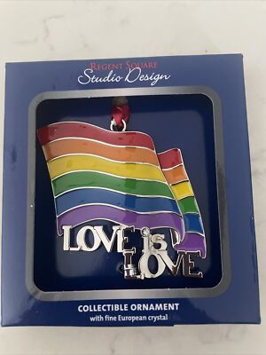 Love is Love (Gay Pride) by Regent Square Studio Design new ornament rainbow-image