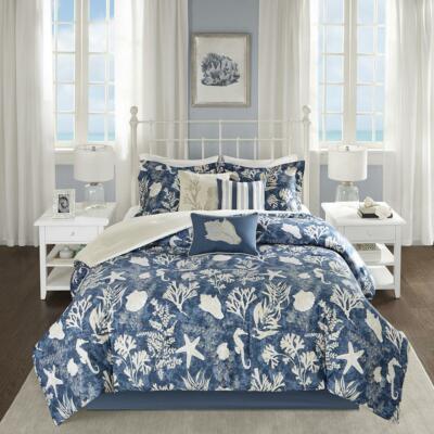 100% Cotton Sateen Printed 7pcs Comforter Set,MP10-5283-image