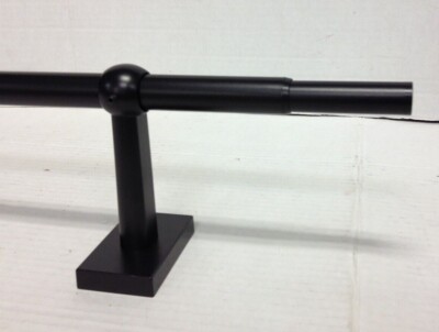 Pottery Barn .75 Window Drape Curtain Rod & Bracket Medium 48-88  Antique Bronze-image
