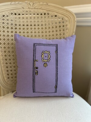 Pottery Barn Friends Apartment Door PILLOW 25th Anniversary 12