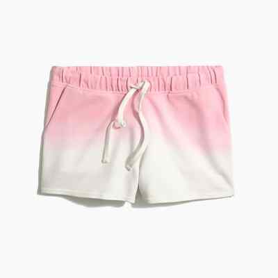 J.Crew Factory Dip Dye Ombre Shorts pink White XL-image