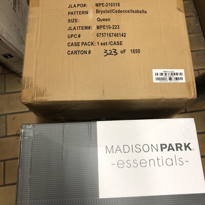 Madison Park Essentials Brystol 24-Piece Queen Comforter Set MPE10-223 New-image