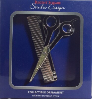Regent Square Studio Design Hairdresser Barber Collectible Ornament & Crystals-image