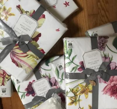 Pottery Barn Isabella Floral Garden Duvet Cover King 2 Standard Sham Isabelle-image